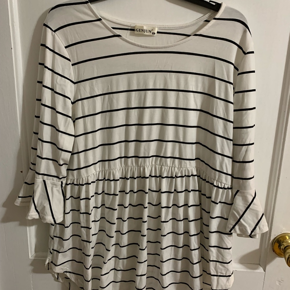 Women’s Belle Sleeve Striped Top